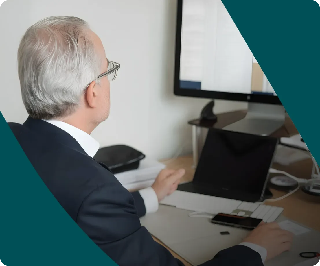 Consulente senior al lavoro nello studio